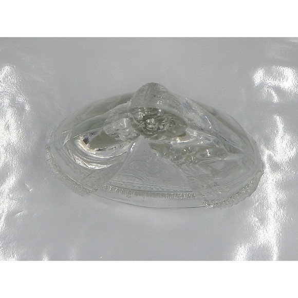 Mother and Child Clear Glass Figurine Candy Container - Picture 5 of 11